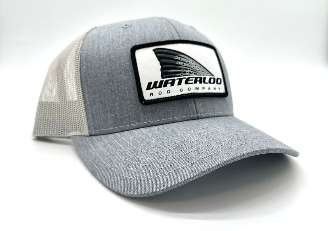 Waterloo Heather Grey and Light Grey Cap - Trout Tails Up