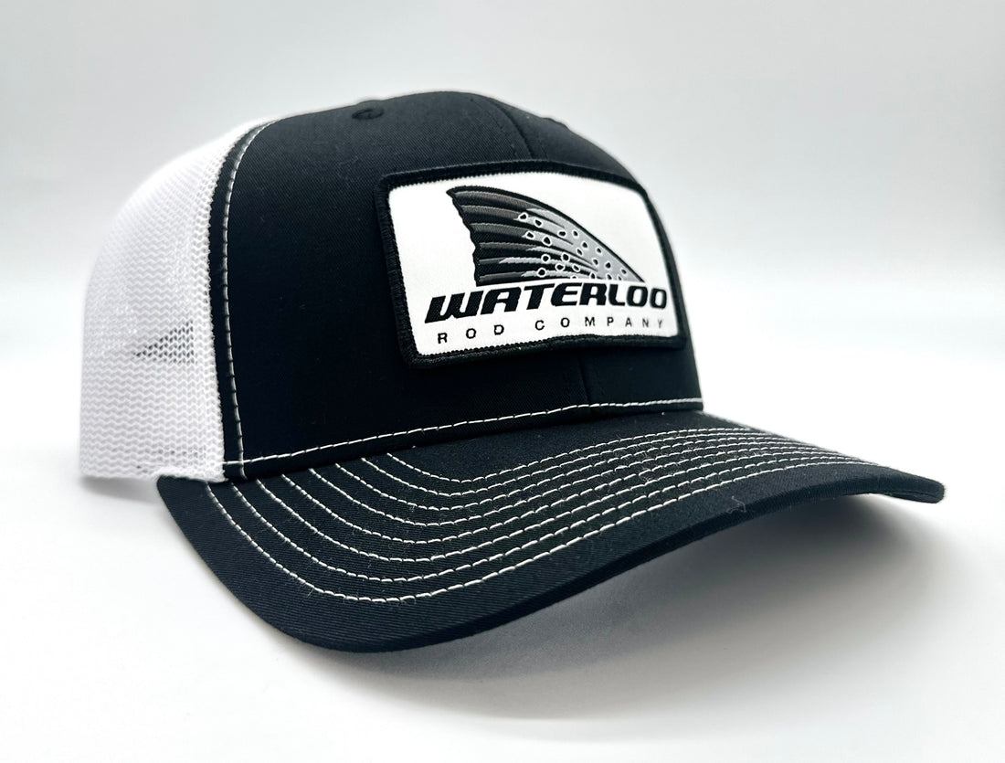 Waterloo Black and White Cap - Trout Tails Up