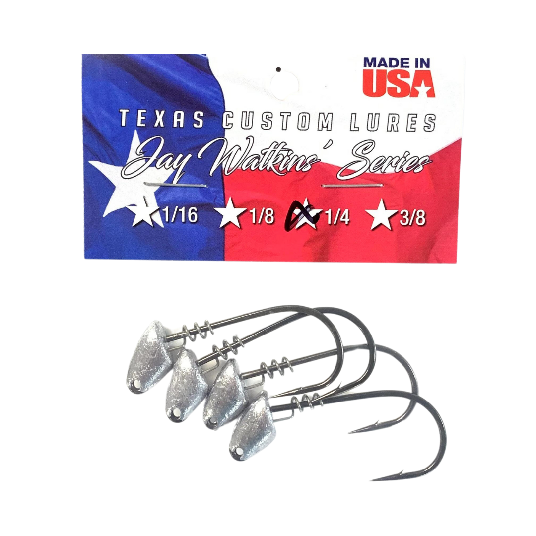 Texas Custom Lures Jighead- Plain (Multiple Sizes) – Waterloo Rods