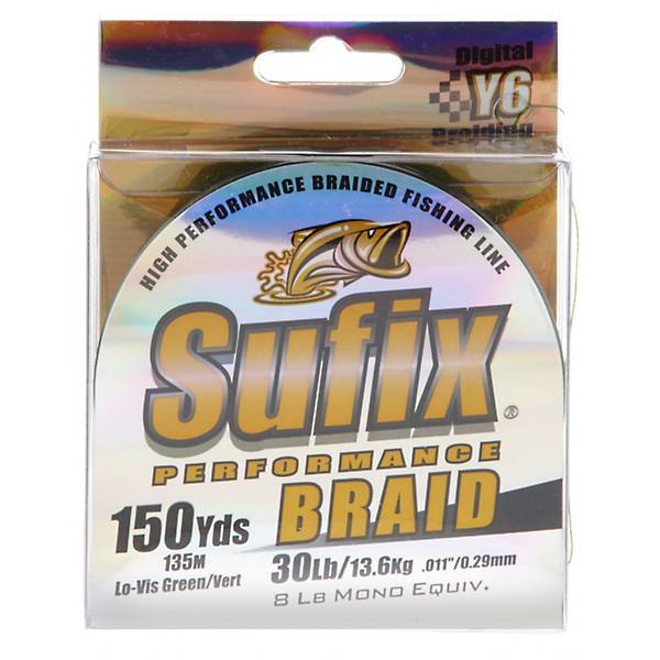 Sufix Performance Braid 20 lb (150 YD Spool)