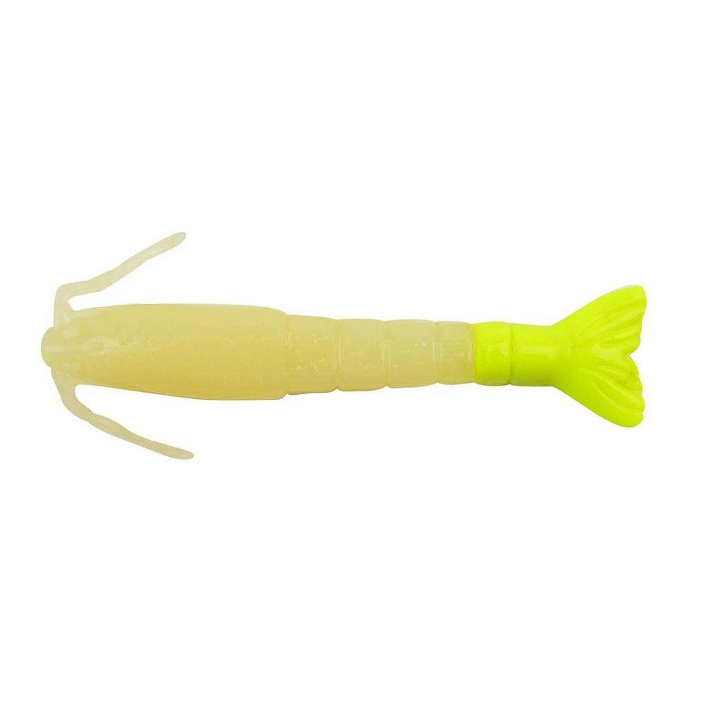 Berkley Gulp! Saltwater Shrimp - 4in - Glow/Chartreuse