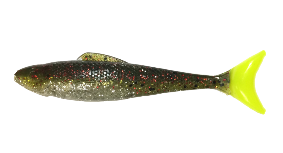 Egret Wedgetail Shad 3.5 inch 8 per Bag - Chicken On A Chain