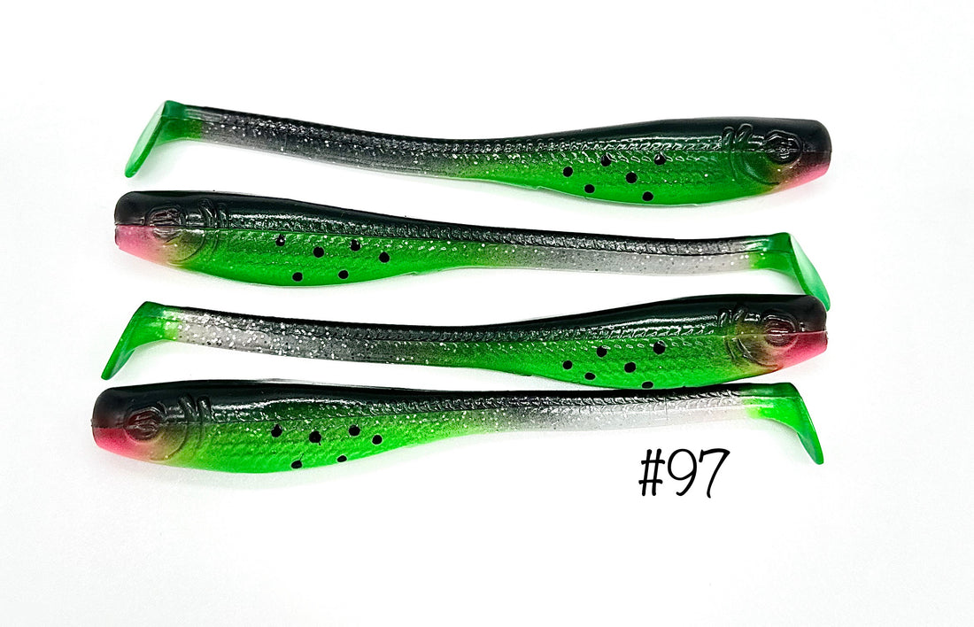 Down South Lure - Super Model Big Papa Pearl Chartreuse – Waterloo Rods