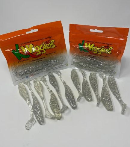 K Wigglers Paddle Tail - 4in 5pk Punch MF Cool - 97810