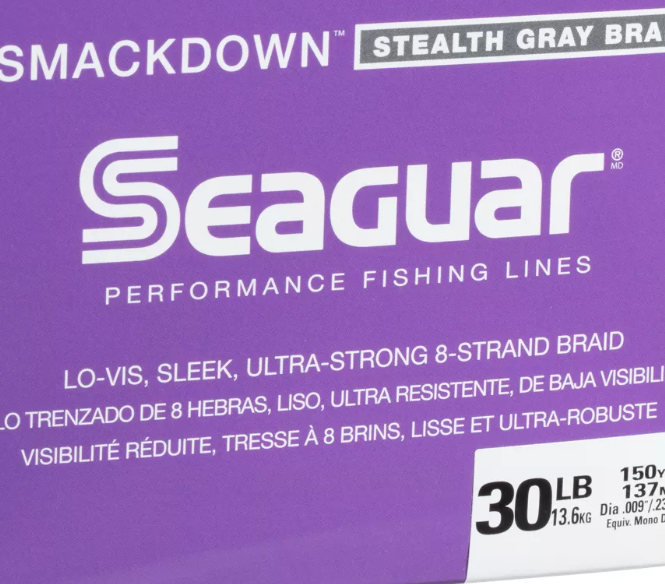 Seaguar Smackdown Braid 30 lb / Stealth Gray